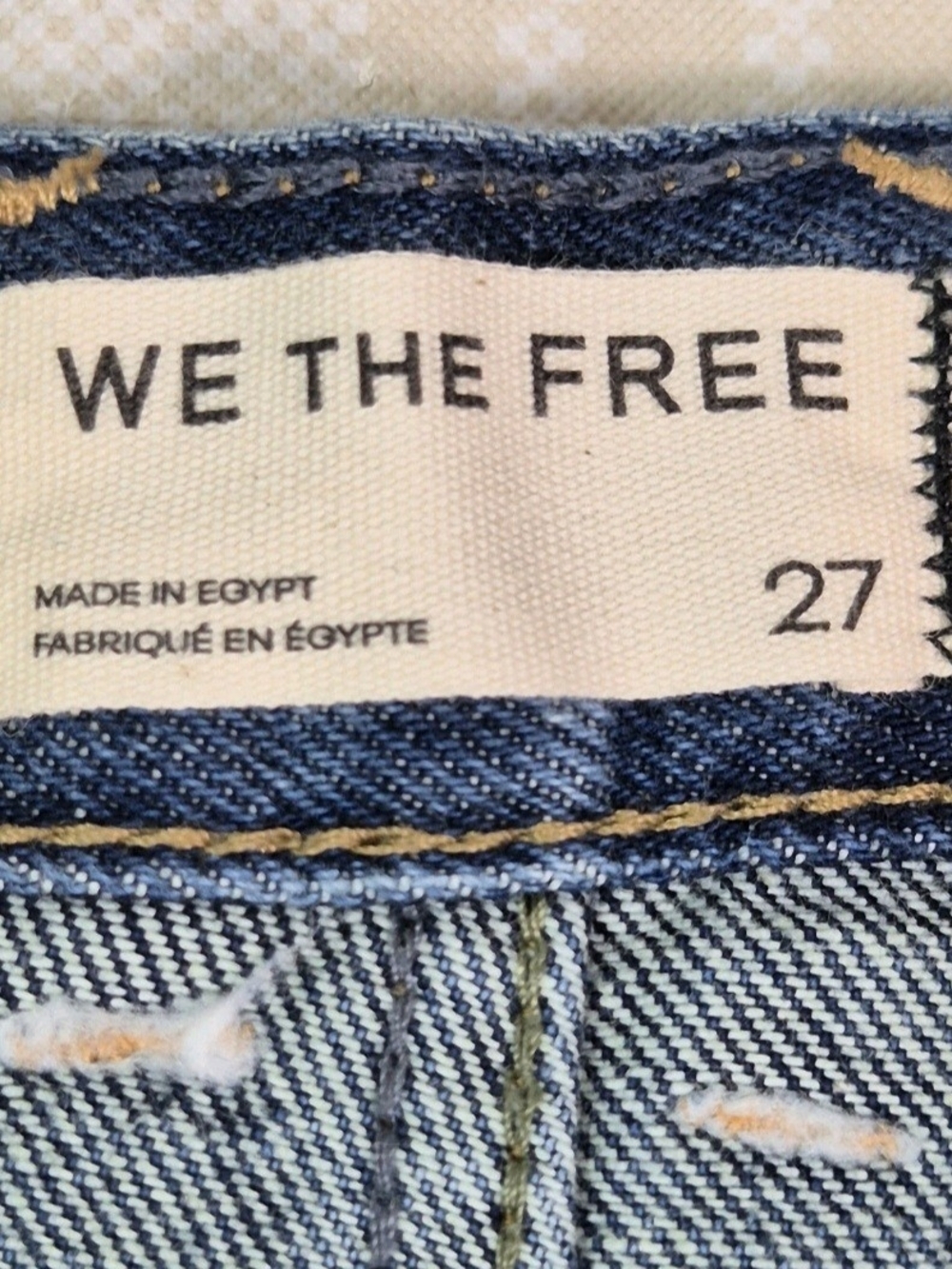 Free People Women's Shorts Size 27 Button Fly Distressed Fringe Raw Hem 68 - Picture 9 of 13